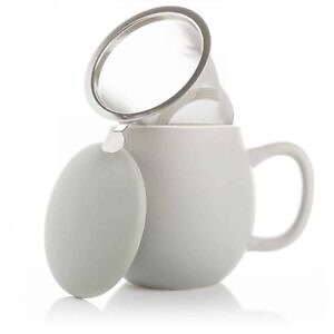 Kubek Camilla La Via Del Te szary z zaparzaczem